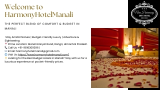 Best Budget Hotels in Manali