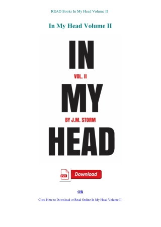 READ Books In My Head Volume II