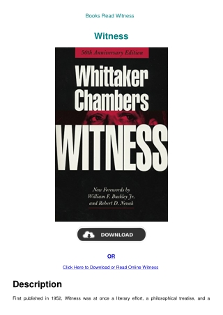 Books Read Witness