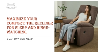 Best Recliner for Sleeping & Best Chair for Watching TV – A Complete Guide