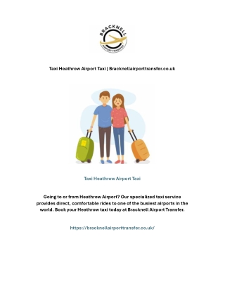 Taxi Heathrow Airport Taxi | Bracknellairporttransfer.co.uk