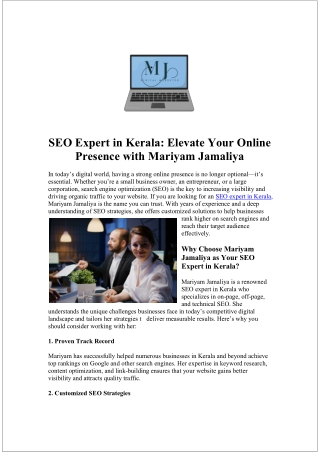 Seo Expert in Kerala