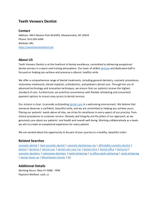 Teeth Veneers Dentist