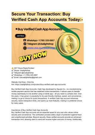 Secure Your Transaction_ Buy Verified Cash App Accounts Today_-