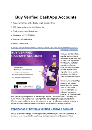 Buy Verified CashApp Accounts (19)