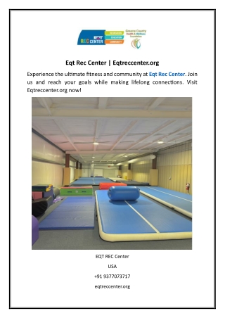 Eqt Rec Center Eqtreccenter.org