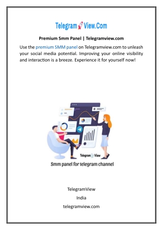 Premium Smm Panel | Telegramview.com