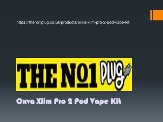 Oxva Xlim Pro 2 Pod Vape Kit