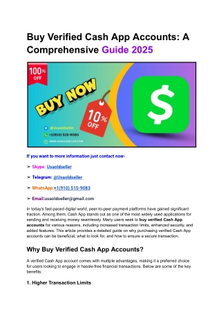 Buy Verified Cash App Accounts_ A Comprehensive Guide 2025
