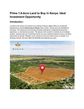 Prime 1.8-Acre Land to Buy in Kenya_ Ideal Investment Opportunity