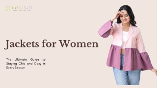 Stay Stylish Year-Round with the Perfect Women’s Jacket