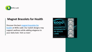 Magnet Bracelets for Health