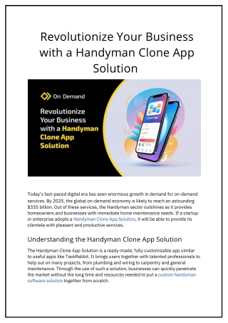Revolutionize Your Business with a Handyman Clone App Solution.pdf