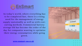 Maximizing Efficiency with Commercial Battery Storage in the UK