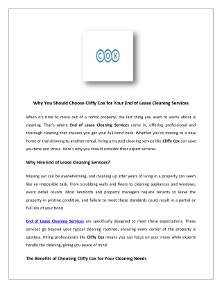 Trusted Biohazard Cleaning Company Near Me | Cliffy Cox