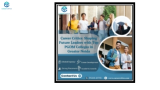 Top PGDM Colleges in Greater Noida