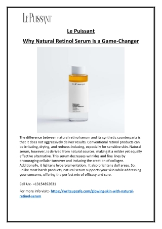 Face Serum for Dry Skin Deep Hydration & Radiance