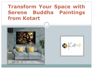 Transform Your Space with Serene Buddha Paintings from Kotart