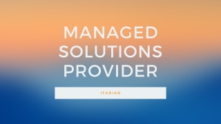 Managed Solutions Provider