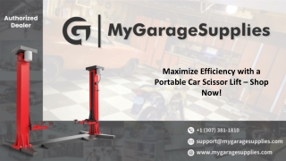 Maximize Efficiency with a Portable Car Scissor Lift -  Shop Now