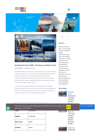 Kedarkantha Trek 2025- The Queen of Winter Treks