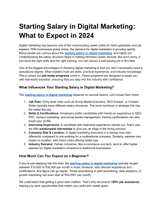 Starting Salary in Digital Marketing_ What to Expect in 2024