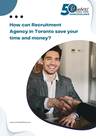 How can Recruitment Agency in Toronto save your time and money