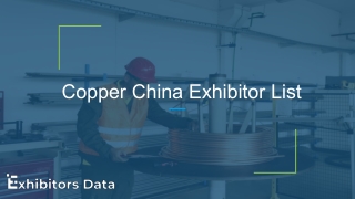 Copper China Exhibitor List