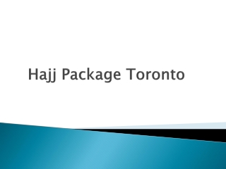 hajj package Toronto