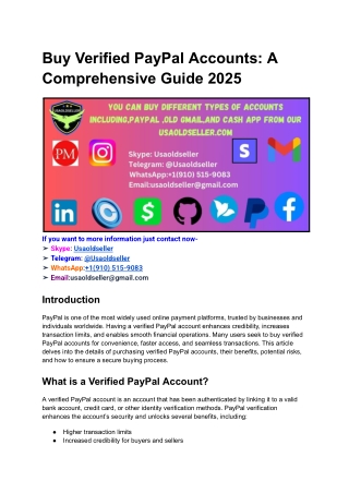 Buy Verified PayPal Accounts_ A Comprehensive Guide 2025