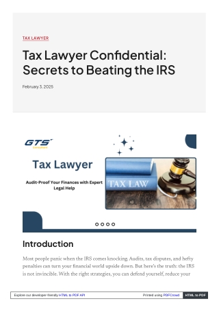 Tax Lawyer Confidential: Secrets to Beating the IRS