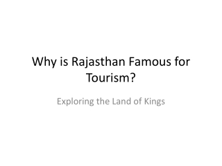 Rajasthan_Tourism_Presentation