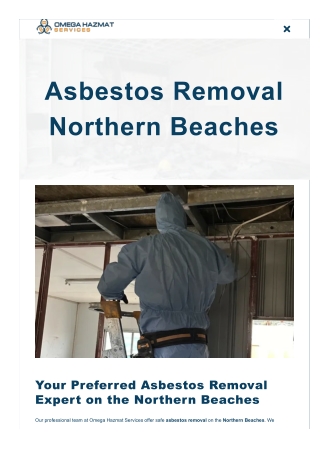 Asbestos removal Northern Beaches