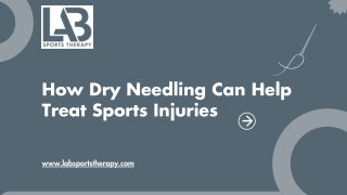 How Dry Needling Can Help Treat Sports Injuries