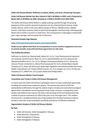 Sickle Cell Disease Market 27-01