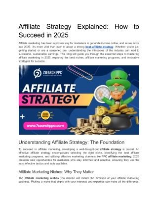Affiliate Strategy Explained_ How to Succeed in 2025