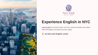 Experience English in NYC