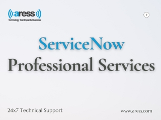 ServiceNow Professional Services by Aress