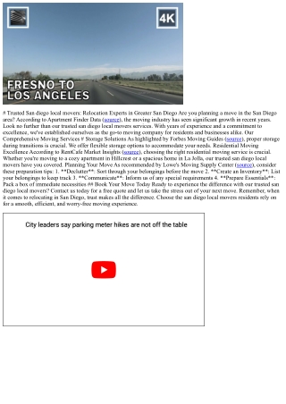 # Trusted San diego local movers: Relocation Experts in Greater San Diego