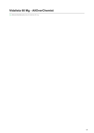 Vidalista 60mg
