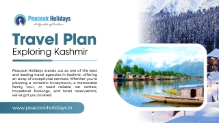 Book kashmir holiday packages at Best Price | Peacock Holidays