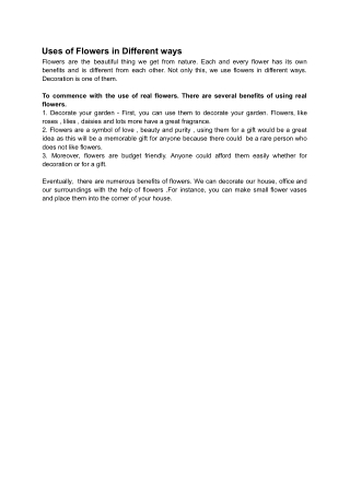 Enhance the beauty of your house with beautiful flowers