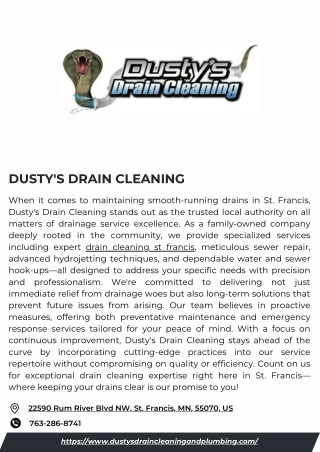 Dusty's Drain Cleaning