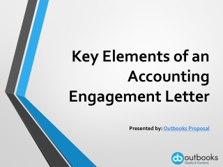 Key Elements of an Accounting letter - Outbooks Proposal
