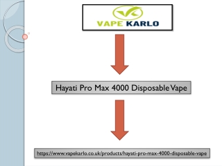 Hayati Pro Max 4000 Disposable Vape