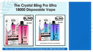 The Crystal Bling Pro Ultra 18000 Disposable Vape