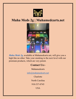 Muha Meds 2g​ Muhamedcarts.net