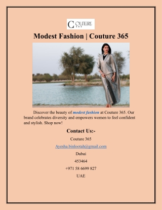 Modest Fashion Couture 365