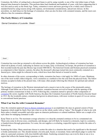 The History of Cremation: Its Evolution and Practices Today