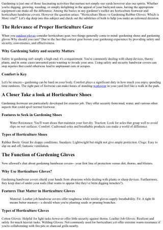 Gardening Shoes vs Gardening Hand Protections: Which is More crucial?